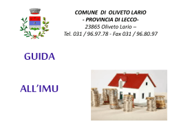 Informazioni - Comune di Oliveto Lario