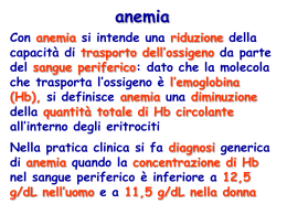 il laboratorio nella valutazione diagnostica delle anemie