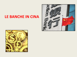 Le Banche in Cina - lucianabenincaso.it