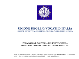 UDAI FORMAZIONE CONTINUA DELL`AVVOCATURA