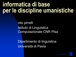 colori - Istituto di Linguistica Computazionale "Antonio Zampolli"