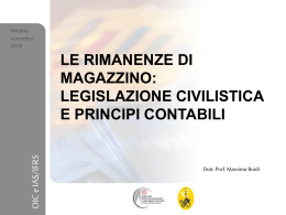 Metodi di determinazione del costo (continua)