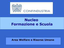 Slides Nucleo Formazione e Scuola - Federconfidi