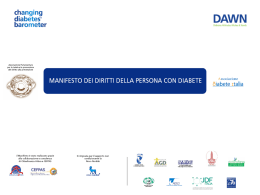 Manifesto dei diritti della persona con diabete