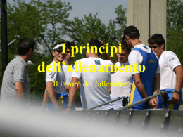 I principi dell`allenamento