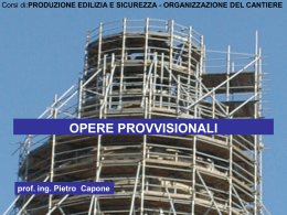 OPERE PROVVISIONALI