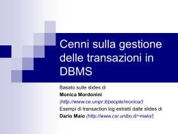 DB-Sql Transazioni