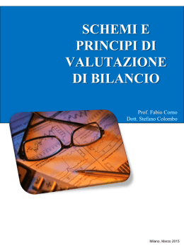 Lesson 10_Valutazioni_Schemi e principi di valutazione di bilancio