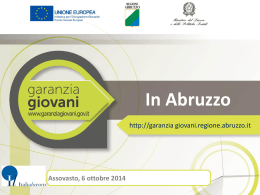 Slide informative Garanzia Giovani