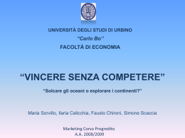 Dar vita a un oceano blu - Università di Urbino