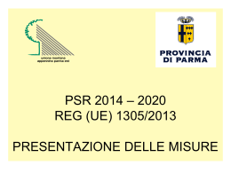 Presentazione Misure PSR 2014 - Unione Montana Appennino