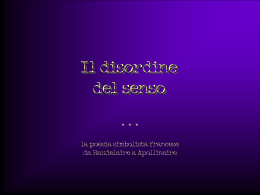 Il disordine del senso