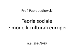 Slides teoria sociale 2014-15 UNO