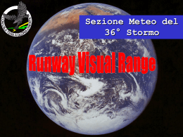 Runway Visual Range - Corso basico di meteorologia