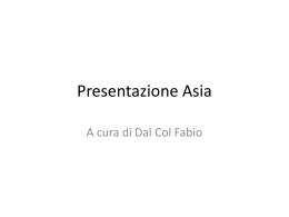 Presentazione Asia