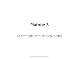 PLATONE 3: Stato organico, conoscenza ed