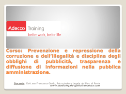 CORSO DI FORMAZIONE DEL 9