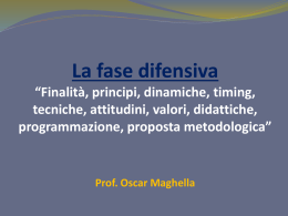 Il sistema di gioco come mezzo formativo
