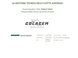 la gestione tecnica delle flotte aziendali