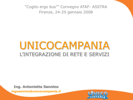 Ing. Antonietta Sannino-UNICO CAMPANIA NAPOLI