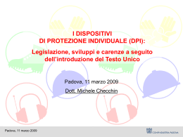 Legislazione, sviluppi e carenze a seguito dell`introduzione del