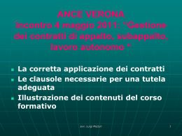 Presentazione dei corsi formativi