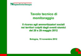Tavolo Tecnico di Monitoraggio - ER Formazione e lavoro