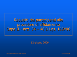 LE CAUSE DI ESCLUSIONE DALLE GARE D`APPALTO