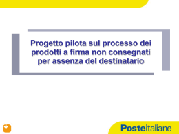 sperimentazione oggetti a firma non consegnati