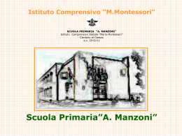 Scuola Primaria”A. Manzoni”