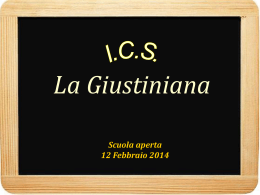 open day La Giustiniana febbraio 2014