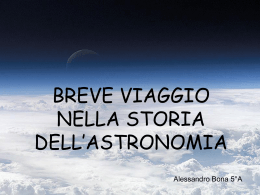 BREVE VIAGGIO NELLA STORIA DELL`ASTRONOMIA