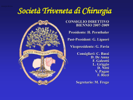 M. Frego - Societ&agrave; Triveneta di Chirurgia
