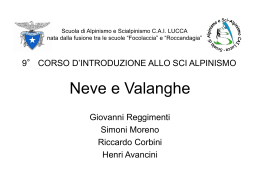 neve - Gruppo Scialpinisti FOCOLACCIA