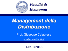 Management della Distribuzione