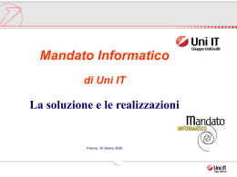 Mandato Informatico - Università degli Studi di Firenze