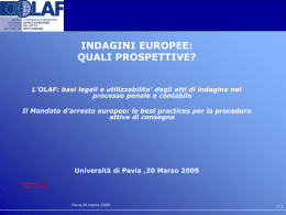 L`OLAF - Universit&agrave; degli studi di Pavia