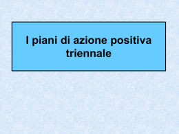 I piani di azione positiva triennale (formato PPT dimensione 326 KB)