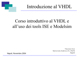 Corso_VHDL_2004 - INFN Sezione di Napoli