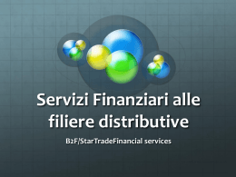 Servizi Finanziari alle filiere distributive