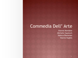Commedia Dell` arte powerpoint