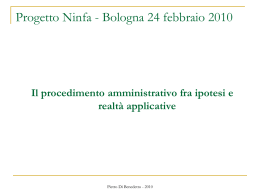 Il procedimento amministrativo