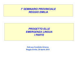 PPT - Ufficio Scolastico di Reggio Emilia