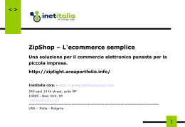 Scarica la presentazione in PowerPoint di ZIPSHOP