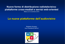 piattaforme cross-mediali e servizi web-oriented