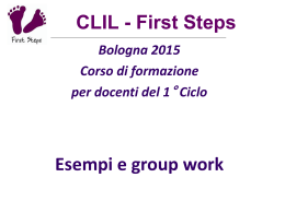 Clil_first_CLIL_3_lezione - Istituto Comprensivo 20 Bologna