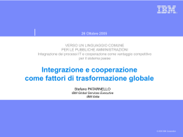 Integrazione e cooperazione come fattori di