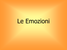 La dimensione emotiva: definizione