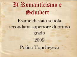 IL ROMANTICISMO - Scuole Maestre Pie Rimini