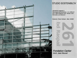fondatione Cartier - Jean Nouvel, Chiara Tambani
